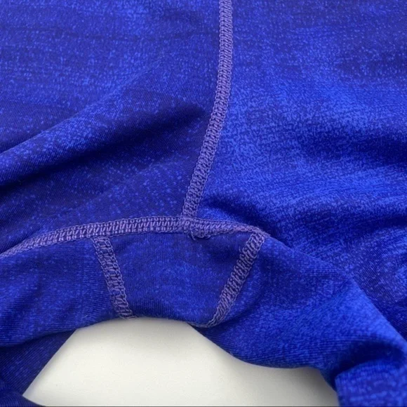 Tangerine Capri Leggings Blue Medium Cropped Workout Pants Womens Summer - Picture 6 of 6